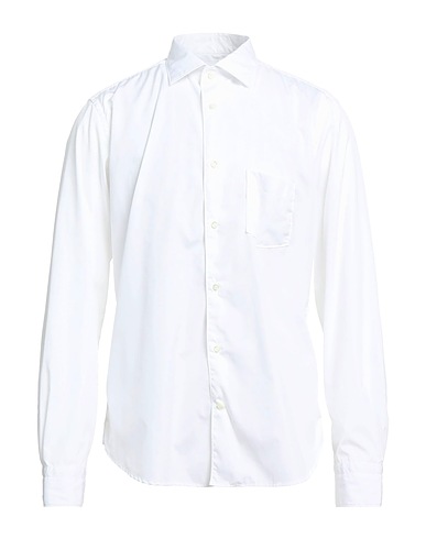 BORSA Camicia tinta unita Bianco 100% Cotone