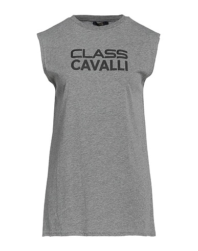 CAVALLI CLASS T-shirt Grey 60% Cotton, 40% Polyester