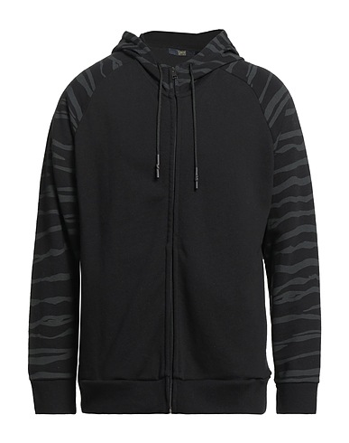 CAVALLI CLASS Hooded sweatshirt Black 100% Cotton