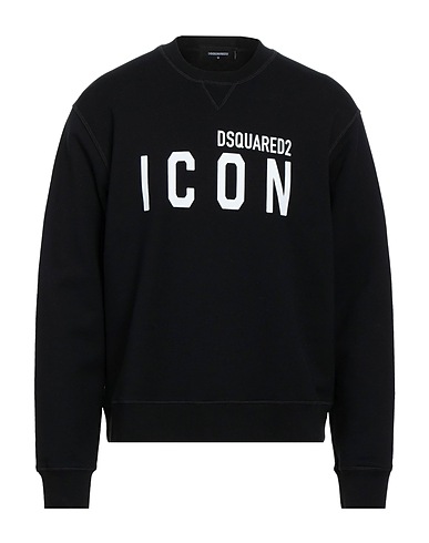 DSQUARED2 Sweatshirt Black 100% Cotton, Elastane