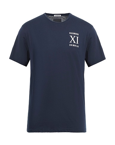 BIKKEMBERGS T-shirt Midnight blue 100% Cotton