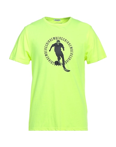 BIKKEMBERGS T-shirt Yellow 65% Cotton, 35% Polyester