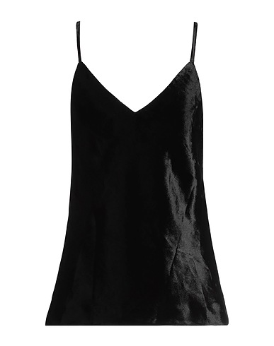 JIL SANDER Cami Black 70% Rayon, 30% Polyester