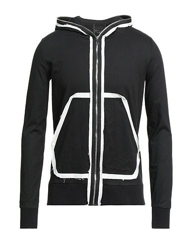 DEVID LABEL Hoodie Schwarz 98% Baumwolle, 2% Elastan