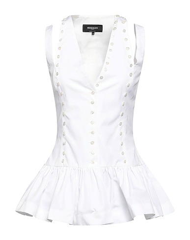 ROCHAS Evening top White 100% Cotton