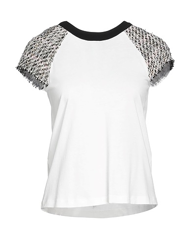 MAJE T-shirt White 53% Modal, 47% Cotton, Viscose, Acrylic, Polyester