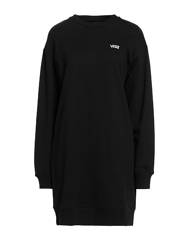 VANS Short dress Black 84% Cotton, 16% Polyester