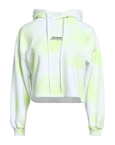GIVE ME SPACE Hooded track jacket  Lime green 100% Cotton