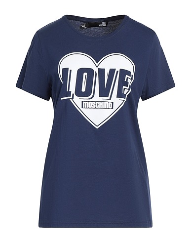 LOVE MOSCHINO T-shirt Navy blue 100% Cotton
