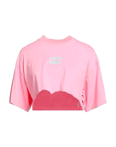 LIVINCOOL Crop top Pink 100% Cotton