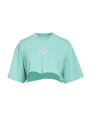 LIVINCOOL Crop top Light green 100% Cotton