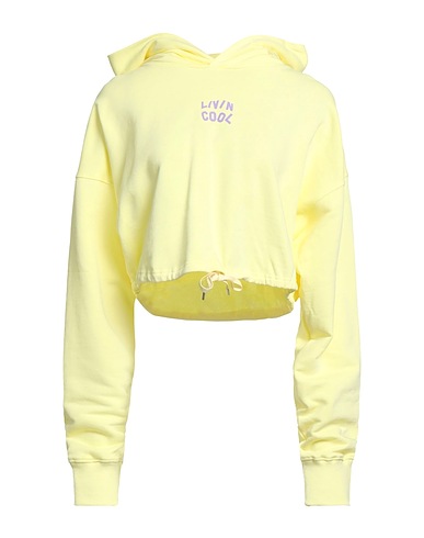 LIVINCOOL Hooded track jacket  Yellow 100% Cotton