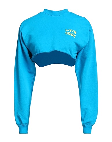 LIVINCOOL Felpa Turchese 100% Cotone