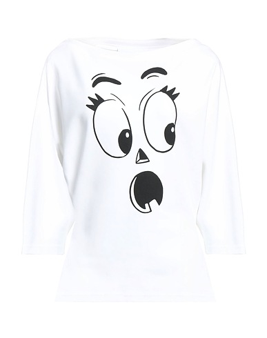 MOSCHINO T-Shirt Weiß 97% Baumwolle, 3% Elastan