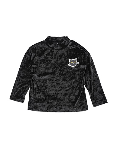 MINI RODINI T-shirt Black 95% Recycled polyester, 5% Elastane