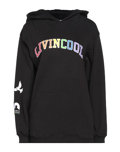 LIVINCOOL Felpa Nero 100% Cotone