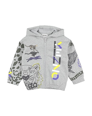KENZO KIDS Sweatshirt Light grey 75% Cotton, 25% Polyester