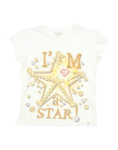MICROBE by MISS GRANT T-shirt White 88% Cotton, 12% Elastane