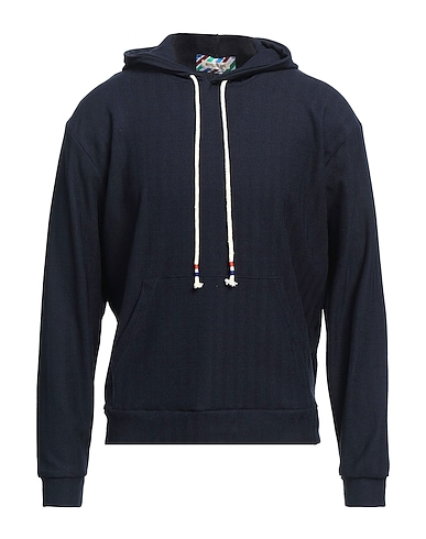 TAKESHY KUROSAWA Hooded track jacket  Midnight blue 68% Polyester, 28% Viscose, 4% Elastane