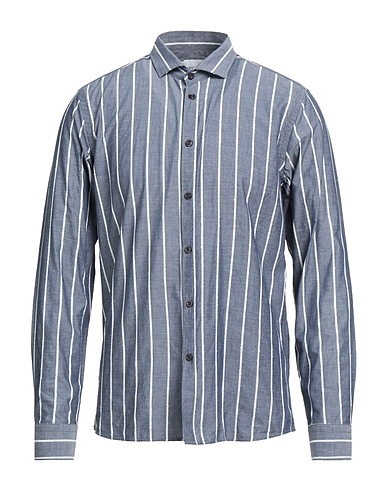 GAZZARRINI Striped shirt Grey 100% Cotton
