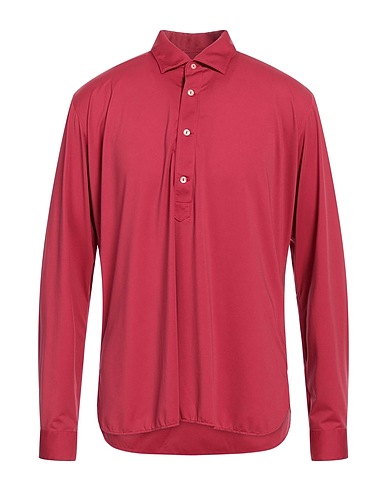TINTORIA MATTEI 954 Solid color shirt Garnet 85% Polyamide, 15% Elastane