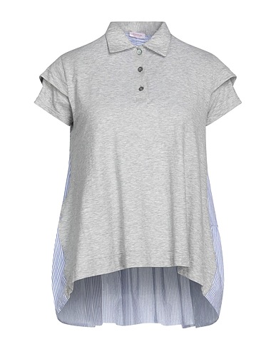ROSSOPURO Poloshirt Grau 100% Baumwolle