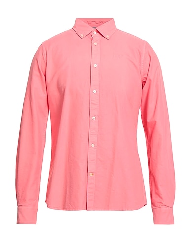 BARBOUR Solid color shirt Coral 100% Cotton