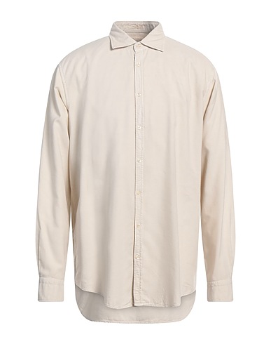 MASSIMO ALBA Camicia tinta unita Beige 60% Viscosa, 40% Cotone