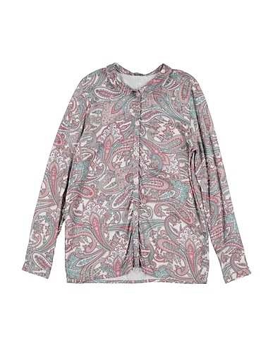 I LEONCINI Camisas y blusas estampadas Rosa 100% Viscosa