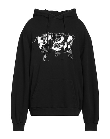 HBA  HOOD BY AIR Hooded track jacket  Black 100% Cotton, Elastane