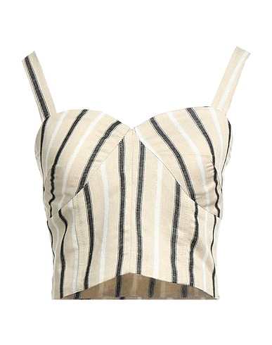 ICONA by KAOS Bustier Beige 52% Viscose, 46% Linen, 1% Polyester, 1% Polyamide