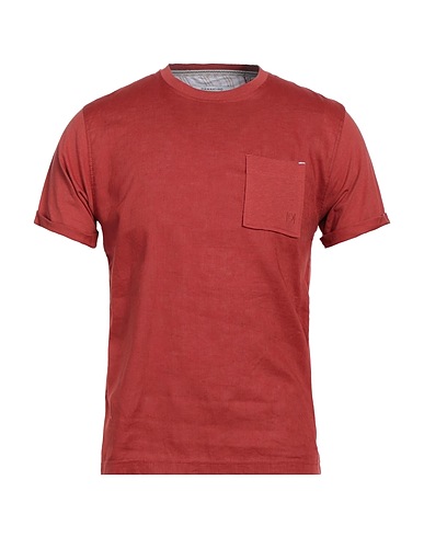 HAMAKI-HO T-shirt Brick red 100% Cotton, Linen