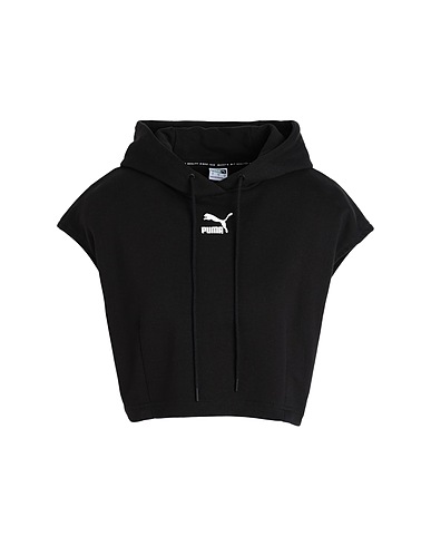 PUMA Hooded sweatshirt Dare to Hooded Cropped Vest
 Black 100% Cotton