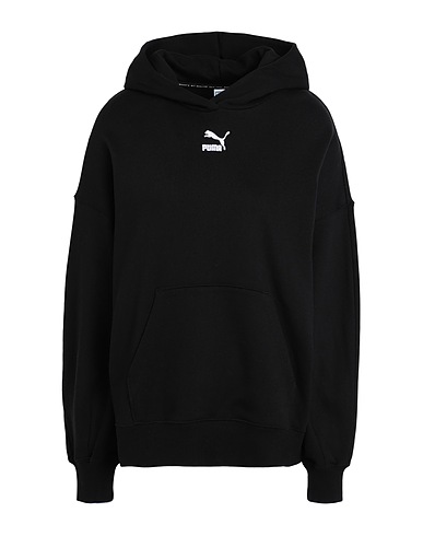 PUMA Hooded track jacket  Classics Oversized Hoodie TR
 Black 100% Cotton