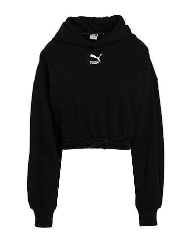 PUMA Hooded sweatshirt 535683-99		Classics Cropped Hoodie TR
 Black 100% Cotton