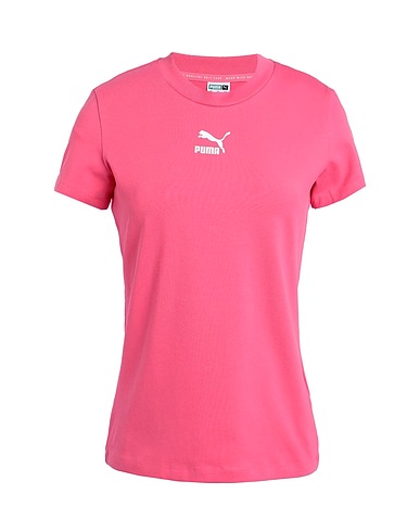 PUMA T-shirt Classics Slim Tee
 Fucsia 95% Cotone, 5% Elastan