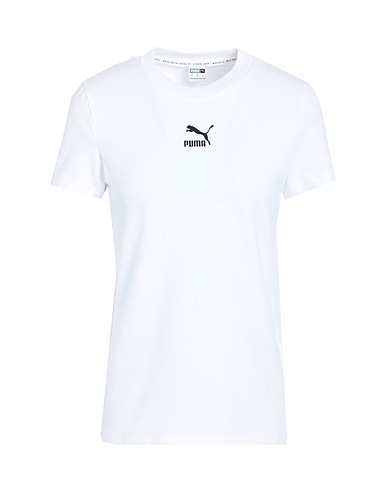 PUMA T-shirt Classics Slim Tee
 Bianco 95% Cotone, 5% Elastan