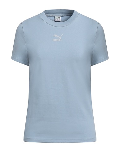 PUMA T-shirt Classics Slim Tee
 Celeste 95% Cotone, 5% Elastan