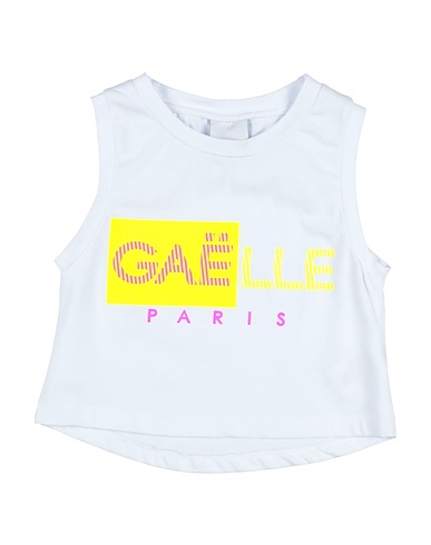 GAëLLE Paris T-shirt White 94% Cotton, 6% Elastane