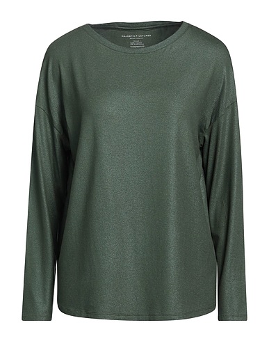 MAJESTIC FILATURES T-shirt Green 94% Viscose, 6% Elastane