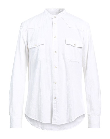 BRIAN DALES Solid color shirt White 100% Cotton