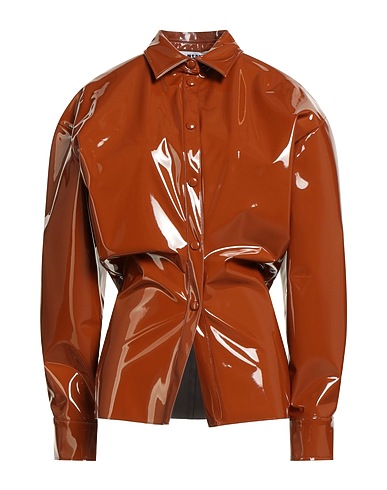 MSGM Camisas y blusas lisas Cuero 57% Poliuretano, 37% Poliéster, 6% Elastán