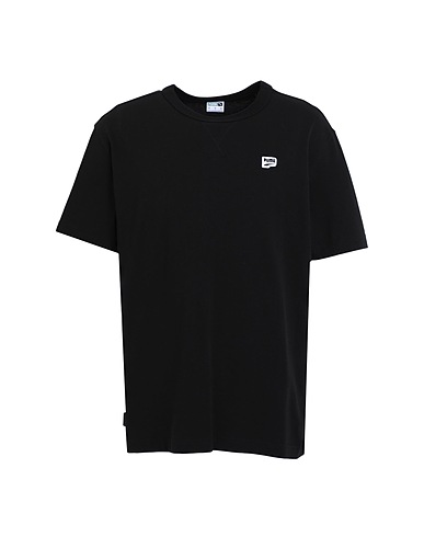 PUMA Basic T-shirt Downtown Tee Black 100% Cotton