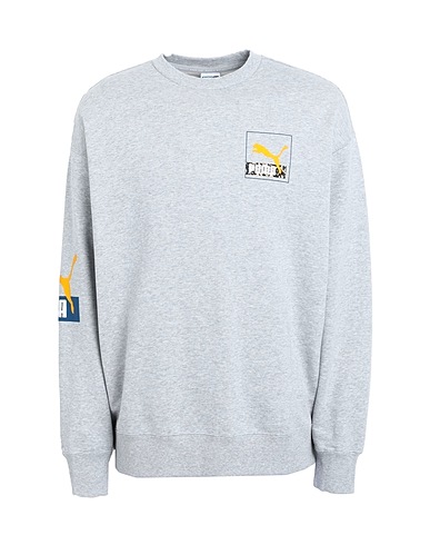 PUMA Sweatshirt Brand Love Crew TR
 Light grey 100% Cotton