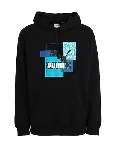 PUMA Hooded sweatshirt Brand Love Hoodie FL
 Black 66% Cotton, 34% Polyester