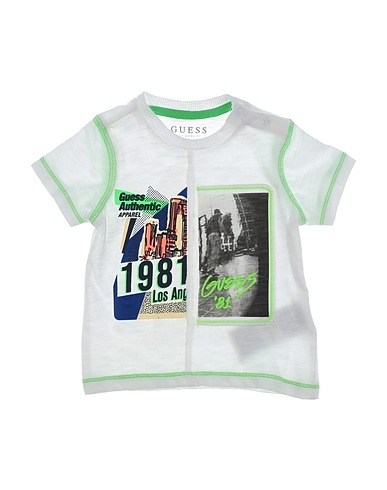 GUESS T-shirt White 100% Cotton