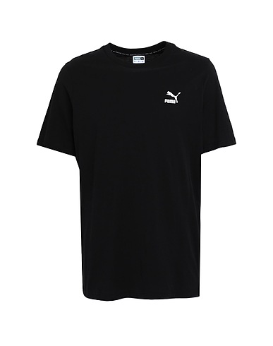 PUMA ベーシックTシャツ Classics Small Logo Tee
 ブラック コットン 100%