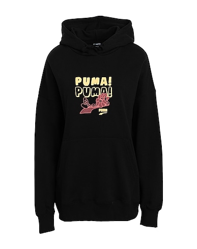 PUMA Hooded track jacket  Downtown Oversized Graphic Hoodie TR
 Black 100% Cotton
