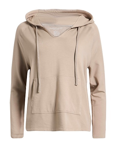 MAJESTIC FILATURES Hooded sweatshirt Taupe 96% Viscose, 4% Elastane