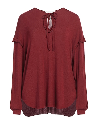 8PM T-shirt CIOCCOLATO 71% Modal, 24% Wool, 5% Elastane